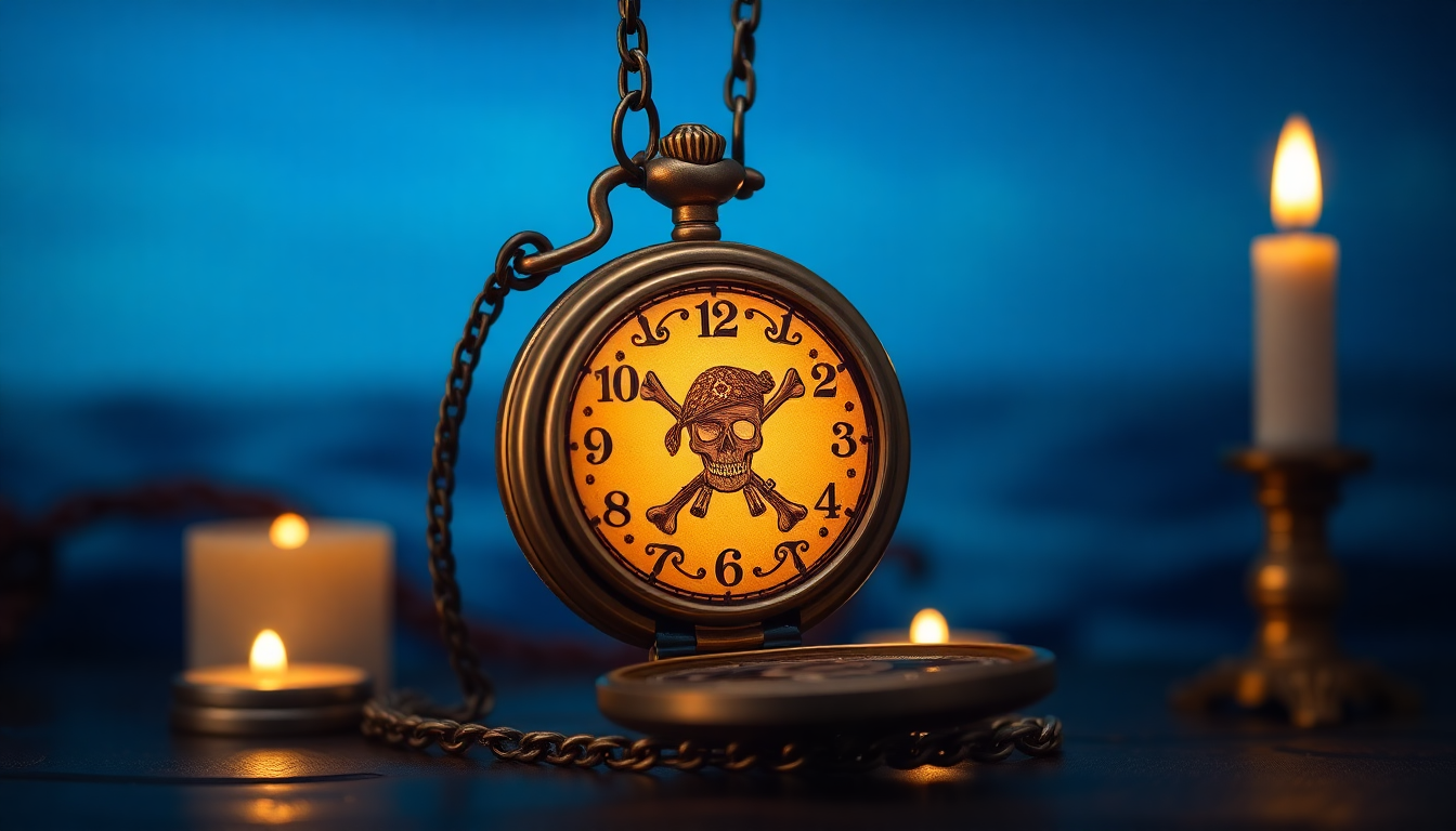 One Piece Straw Hat Pirate Logo Pocket Watch and Necklace: The Ultimate Anime Collectible for Fans