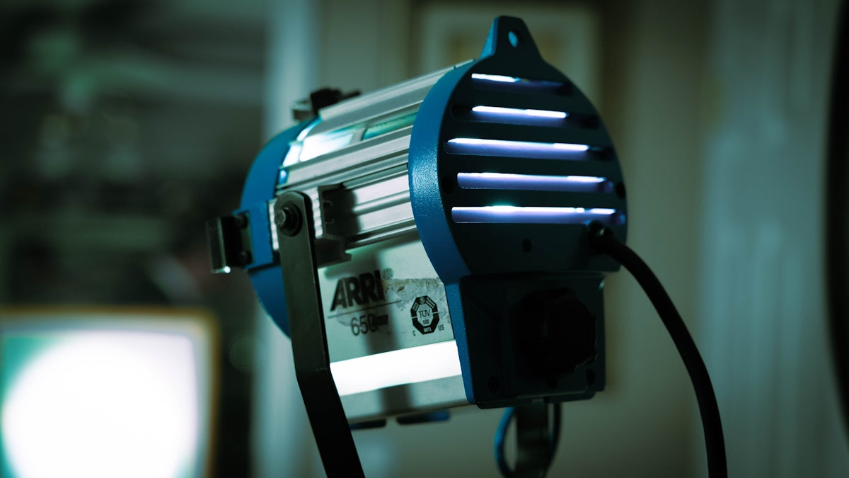 a close up of a light on a wall