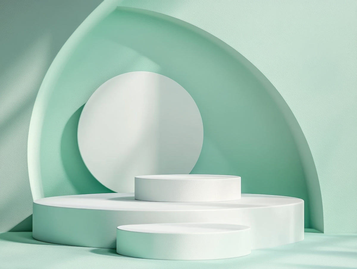 A white circular object sitting on top of a table