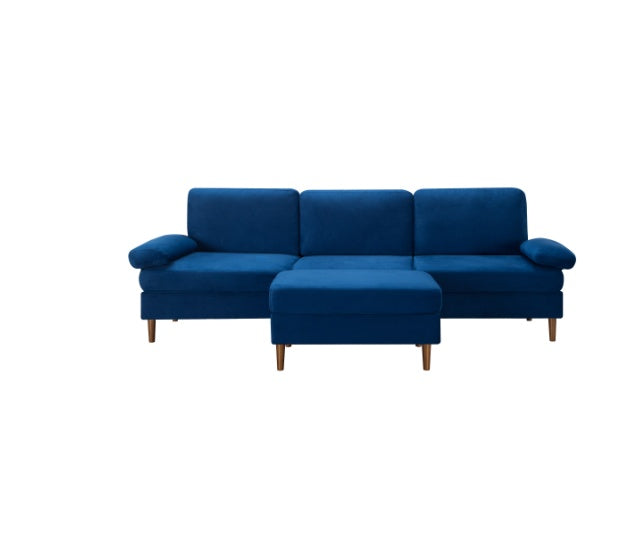 Navy Blue Modern Modular Sectional Sofa