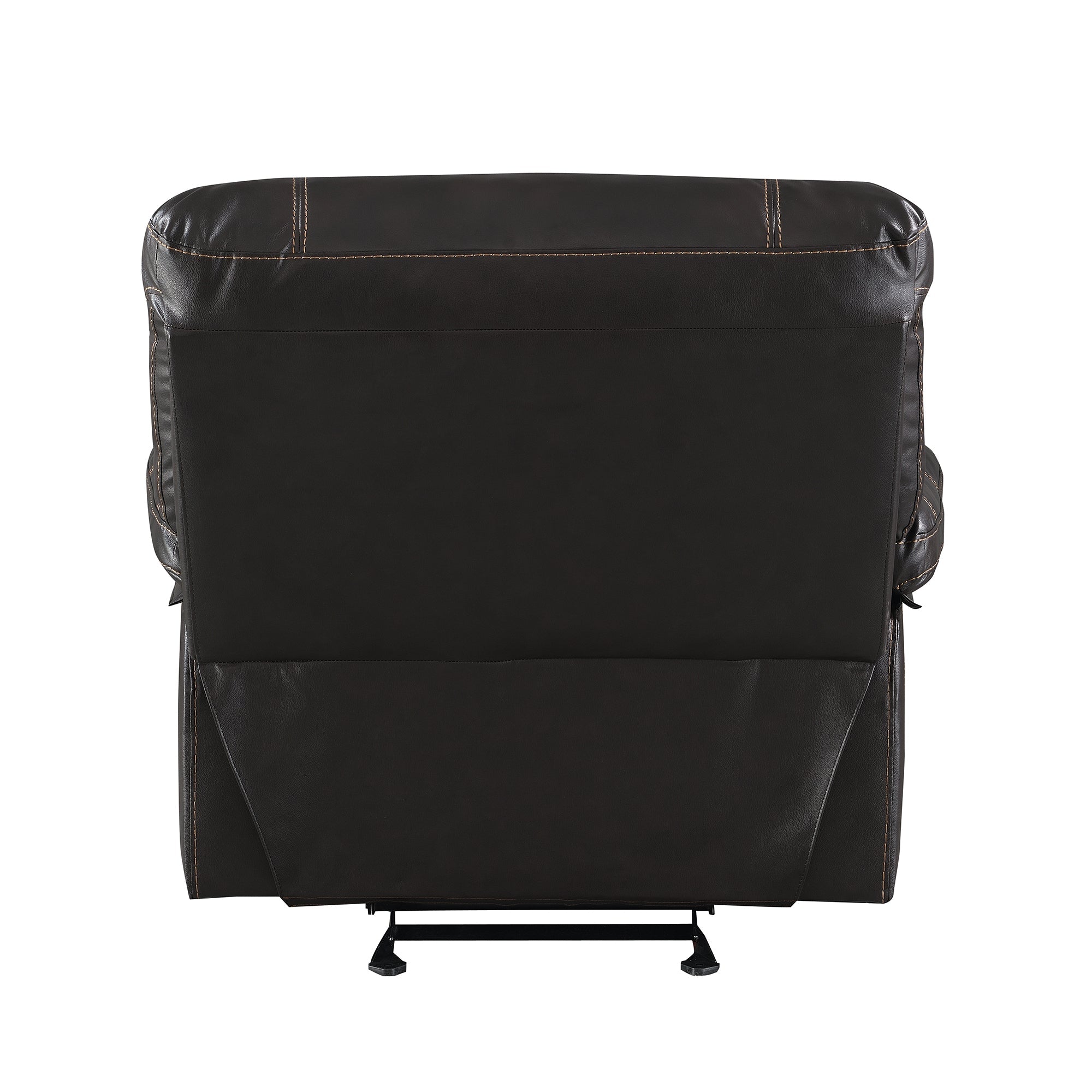 Back view of the manual theater seating, showcasing the clean lines and high-quality upholstery material.