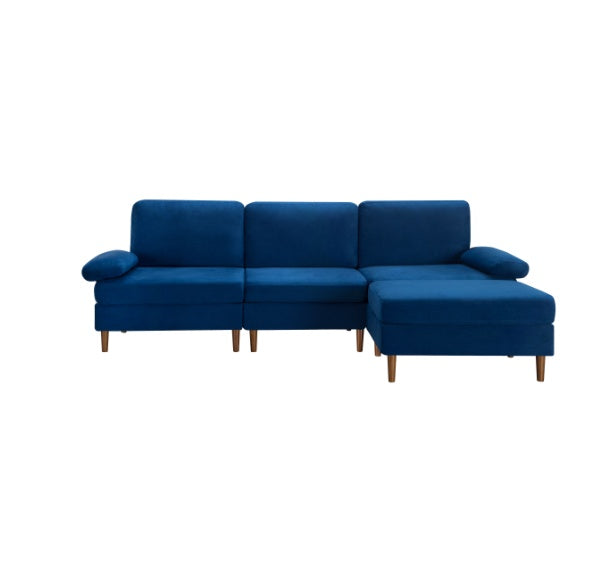 Navy Blue Modern Modular Sectional Sofa