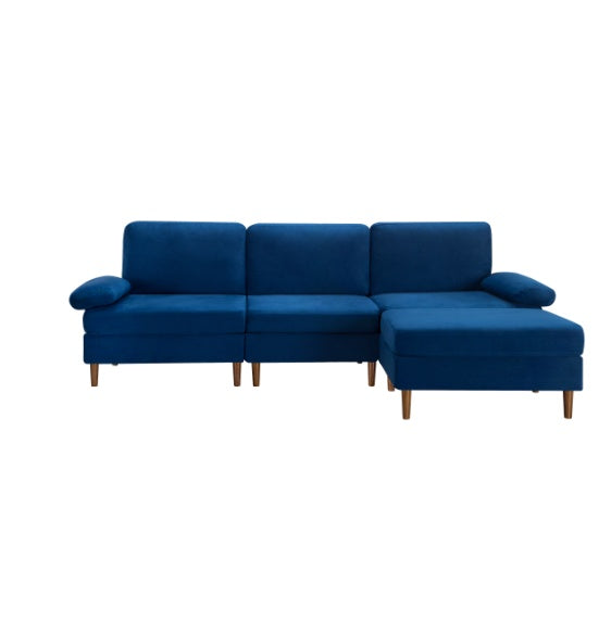Navy Blue Modern Modular Sectional Sofa