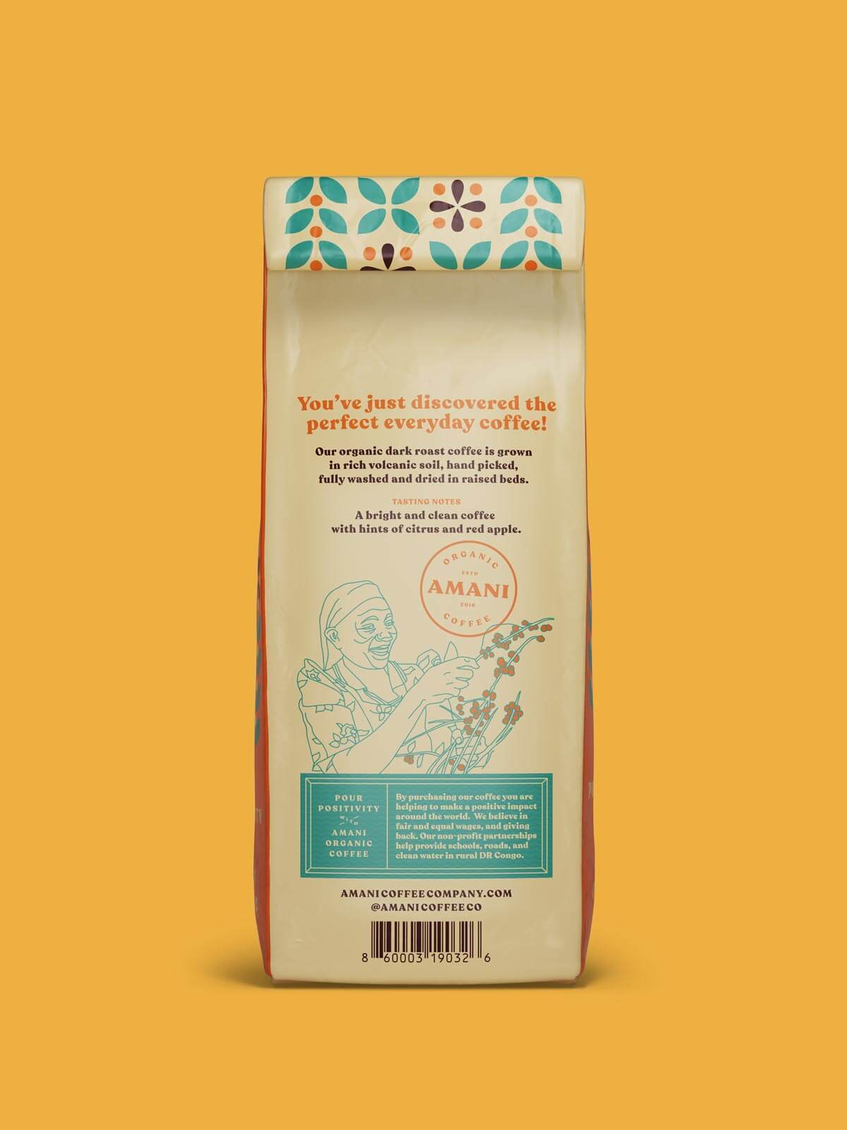 Amani Light Roast Single Origin Organic Coffee