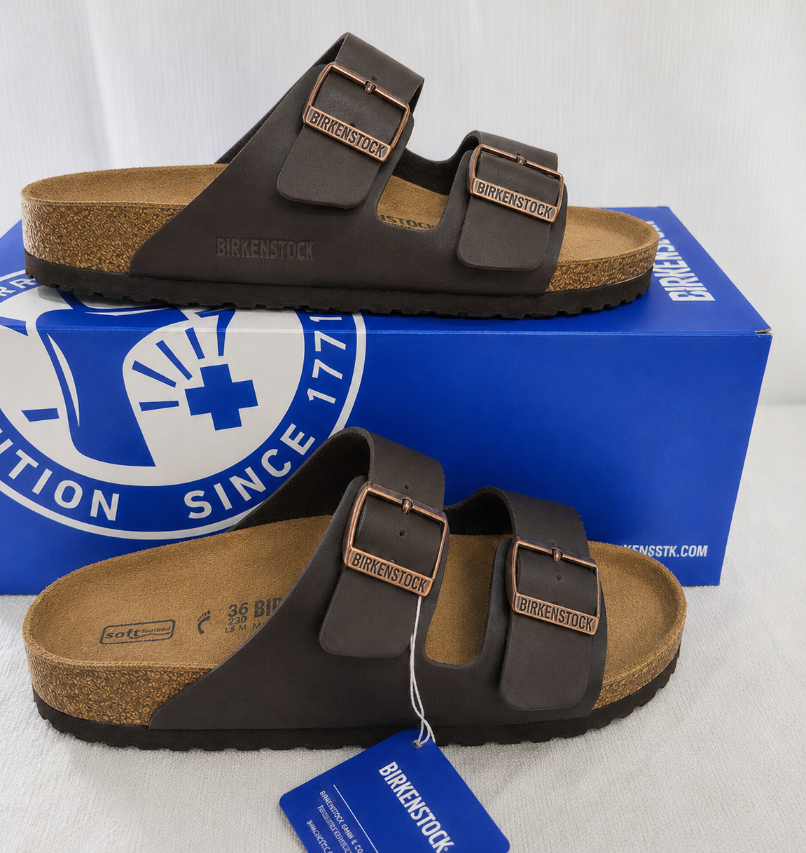 Birkenstock Arizona Soft Footbed Cork Sandals - Unisex
