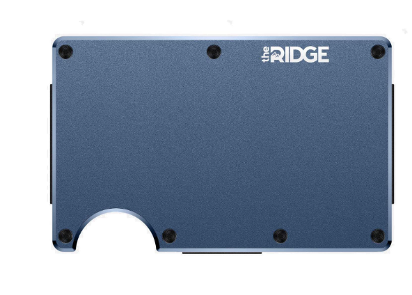 Blue Ridge Metal Aluminum RFID Wallet, Slim Minimalist Card Holder Opposite Side