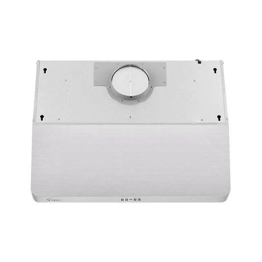 Empava 36RH12 500 CFM ducted under cabinet range hood with button controls and aluminum motors.
