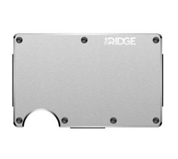 Silver Ridge metal aluminum RFID wallet, slim minimalist card holder
