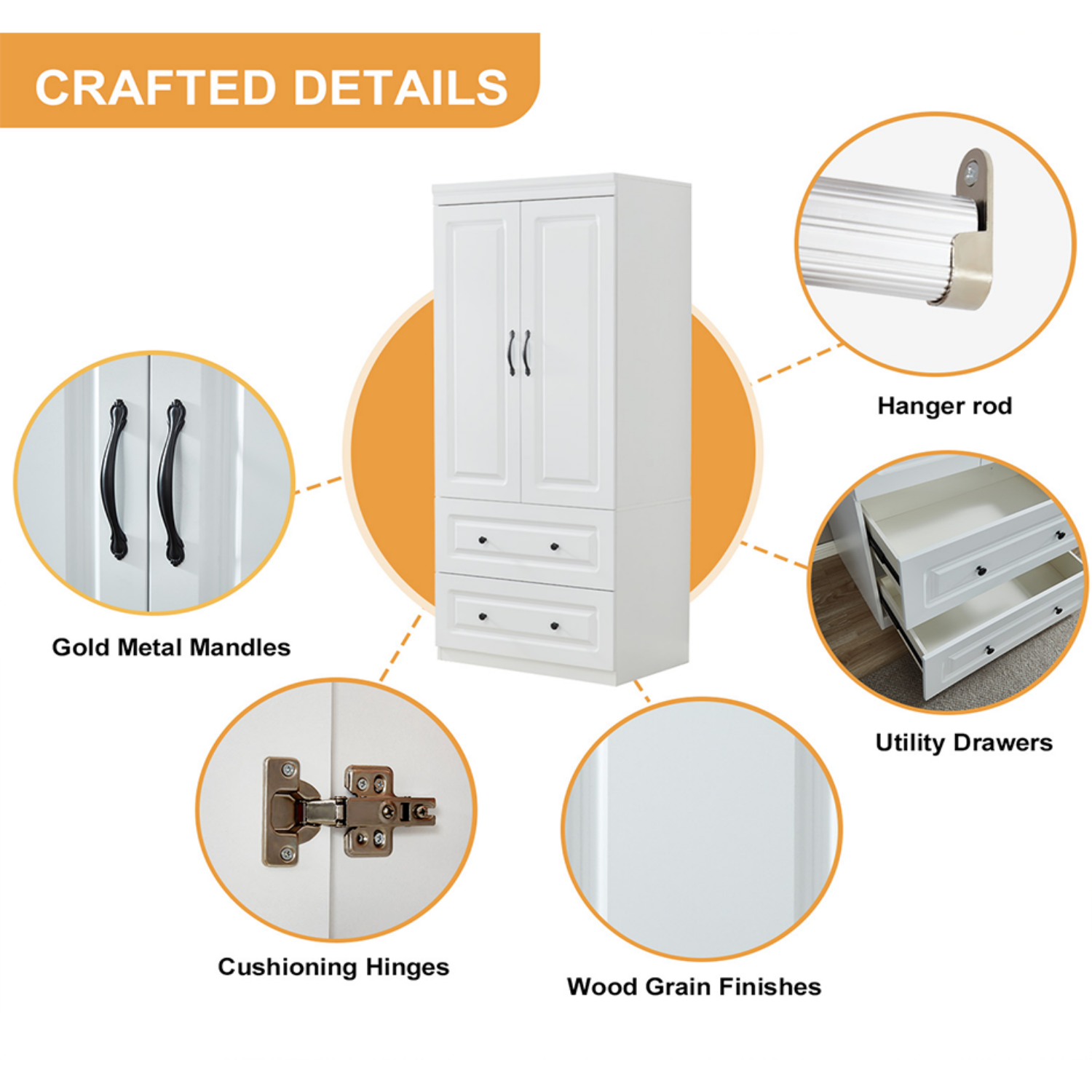 Durable MDF Wood Engineered for Long-Term Stability in Armoire.