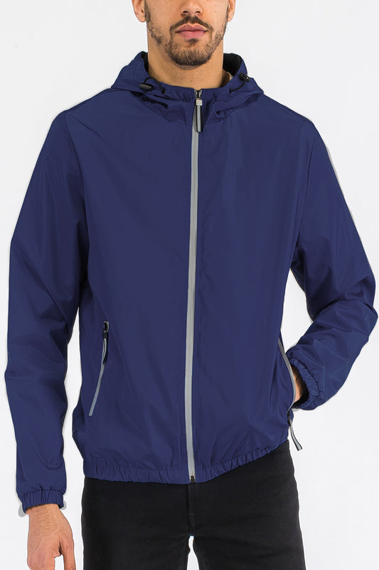 REFLECTIVE ZIP UP WINDBREAKER