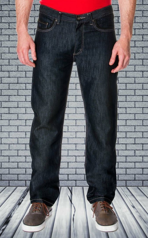 65 MCMLXV Men's Premium Denim Dark Wash Jeans Front